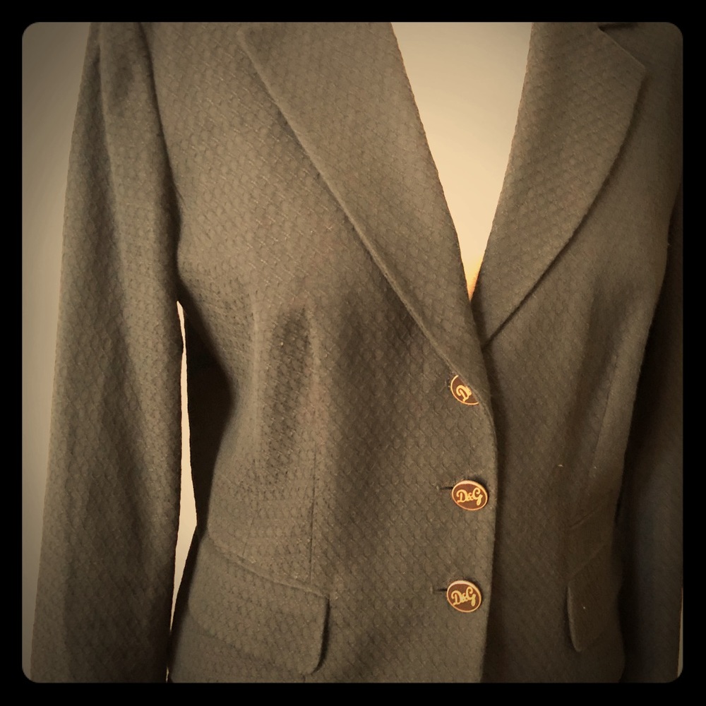 Blk Dolce and Gabbana suit d&g